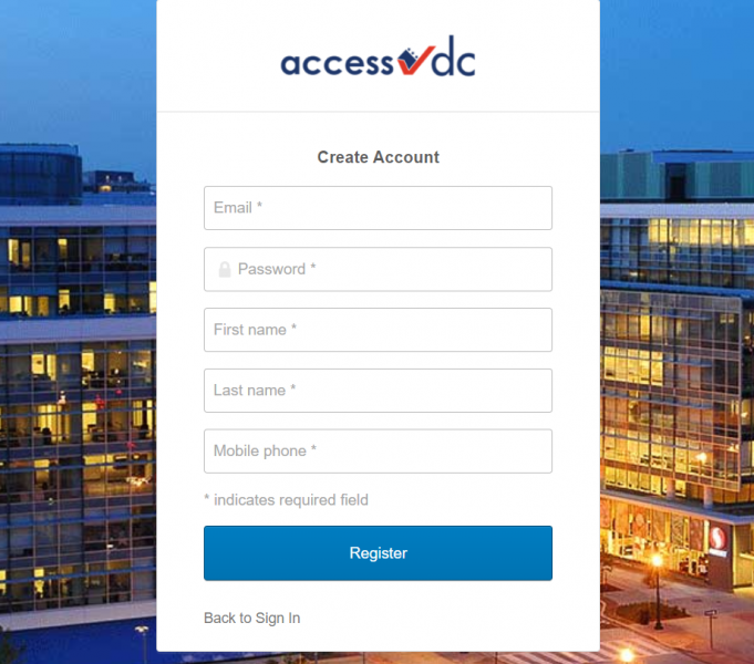 step 2 - enter your account information and register