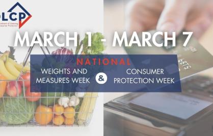 National Weights & Measures + National Consumer Protection Week 